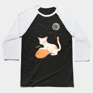 Yumm cat illustration Baseball T-Shirt